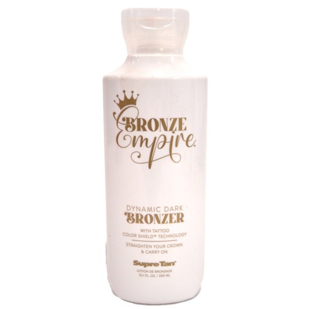 Bronze Empire Dynamic Dark Bronzer Tanning Lotion W/Tattoo Color Shield 10.1 oz